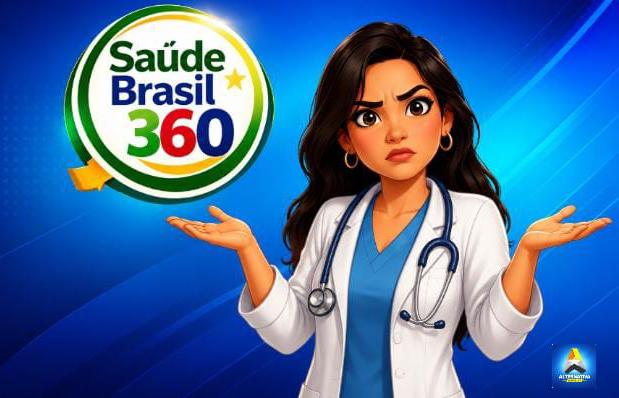 Servidores da saúde de Ibirataia cobram pagamento atrasado do incentivo Brasil 360 em frente à unidade de saúde